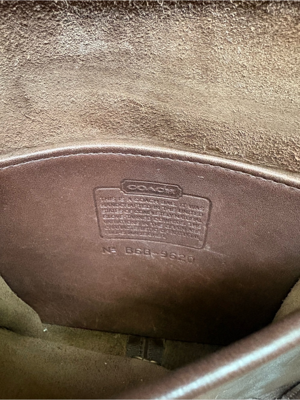 Coach Brown Leather Crossbody with Gold Turn-Lock - Picture 4 of 4
